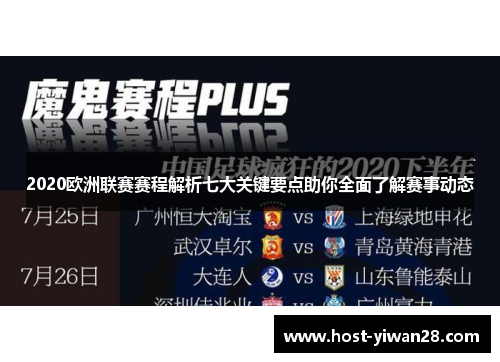 2020欧洲联赛赛程解析七大关键要点助你全面了解赛事动态 2020欧洲联赛赛程解析七大关键要点助你全面了解赛事动态